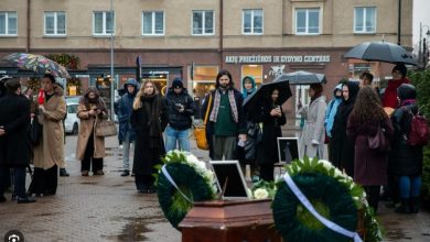 Neeiliniai vaizdai prie Seimo – pastatytas karstas ir vainikai: „Tai yra procesas, kai mes laidojame valstybę“ 3 seimas