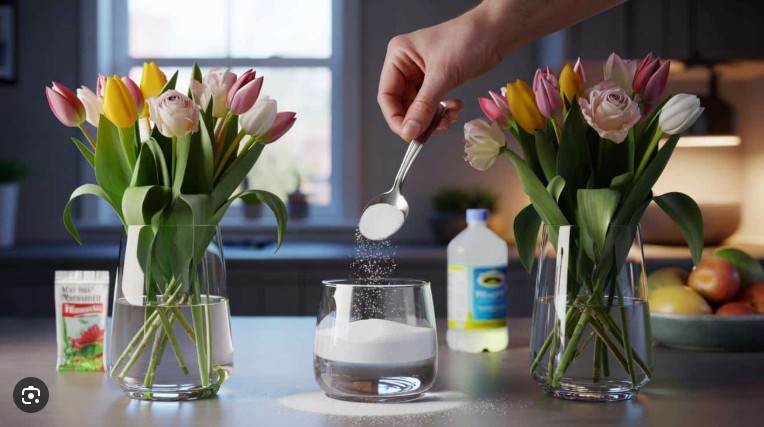 Floristų triukas, apie kurį mažai kas žino: šis paprastas ingredientas atgaivina gėles per kelias minutes 1 geles